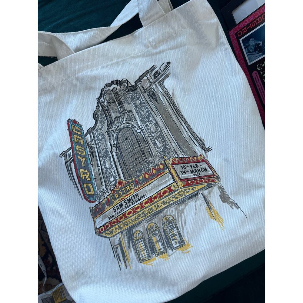 AUTHENTIC Sam Smith Castro Theater Official Tote Bag brand new